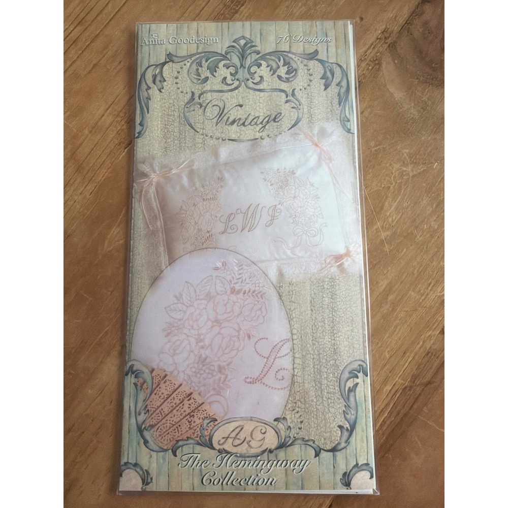 Anita Goodesign The Hemingway Collection Vintage Embroidery CD 76 Designs 72AGHD